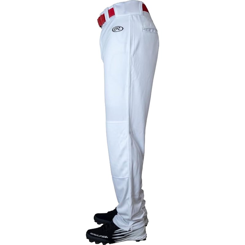 Rawlings رولينغز | سلسلة الإطلاق بنطلون بيسبول كامل الطول | شباب XX-كبير | أبيض - Image 5